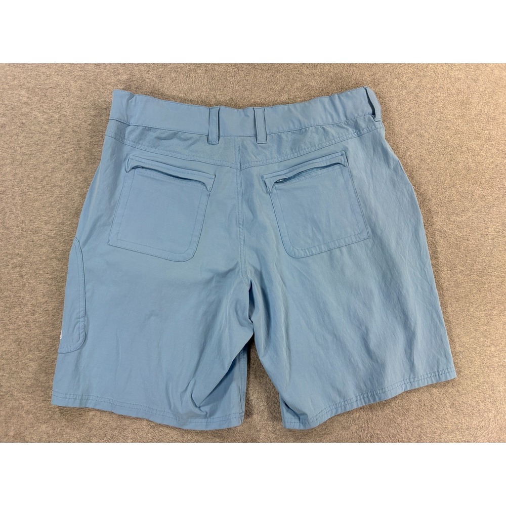 HUK Performance Fabrics Cargo Fishing Shorts (Men's XL) Blue - 10" - Picture 10 of 10